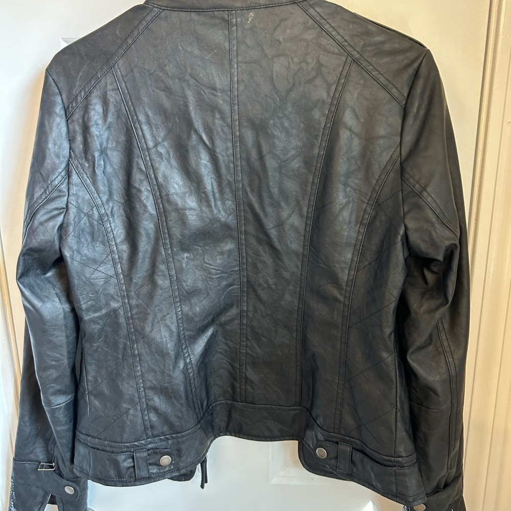 Jack by BB Dakota Black Faux Leather Moto Jacket - Picture 3 of 3